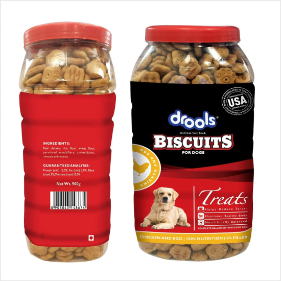 Drools Chicken and Egg Biscuit Dog Treats 900gm