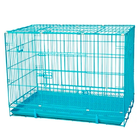 Foldable Dog Crate Heavy Duty Metal with 36 inch tray